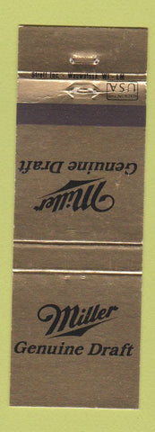 Matchbook Cover - Miller Genuine Draft Beer