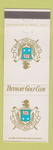 Matchbook Cover - Detroit Golf Club MI