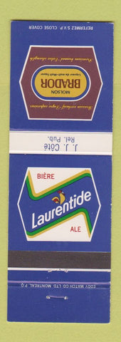 Matchbook Cover - Molson Bradnor Beer Laurentide Ale
