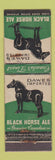Matchbook Cover - Black Horse Ale Beer feature New York City WEAR
