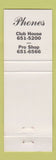 Matchbook Cover - Great Oaks Country Club