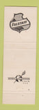Matchbook Cover - Falstaff Beer St Louis MO