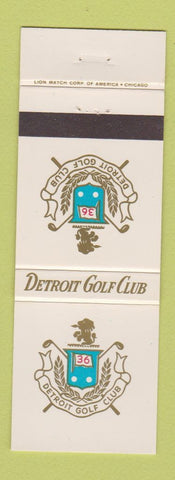 Matchbook Cover - Detroit Golf Club MI