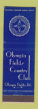 Matchbook Cover - Olympia Fields Country Club IL