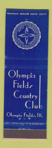 Matchbook Cover - Olympia Fields Country Club IL