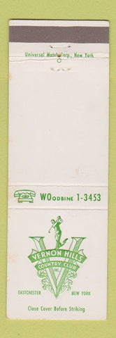 Matchbook Cover - Vernon Hills Country Club Eastchester NY