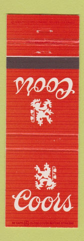 Matchbook Cover - Coors Beer Taste the High Country