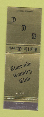 Matchbook Cover - Riverside Country Club Battle Creek MI WEAR