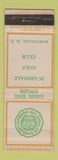 Matchbook Cover - Scarsdale Golf Club Hartsdale NY WEAR