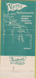 Matchbook Cover - Rapp's Restaurant Arlington Heights IL 30 Strike