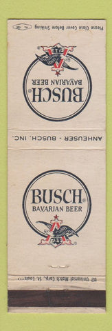 Matchbook Cover - Busch Bavarian Beer Anheuser