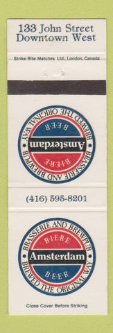 Matchbook Cover - Amsterdam Brasserie Brewpub Toronto? ON