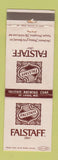 Matchbook Cover - Falstaff Beer St Louis MO WEAR