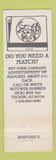 Matchbook Cover - Benford's Beauty Barber Shop Tucson AZ