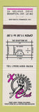 Matchbook Cover - Extravaganza Club Strip Club Brampton ON girlie