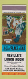 Matchbook Cover - Neville's Lunch Room Jackson MI