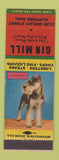 Matchbook Cover - Gin Mill Indianapolis? Schnauzer Dog
