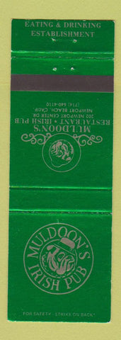 Matchbook Cover - Muldoon's Irish Pub Newport Beach CA