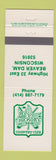 Matchbook Cover - Old Hickory Country Club Beaver Dam WI