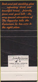 Matchbook Cover - The Coppertop Lake Wales FL 30 Strike