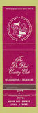 Matchbook Cover - Du Pont Country Club Wilmington DE WEAR