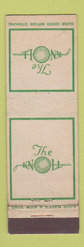 Matchbook Cover - The Knoll Golf Club WEAR
