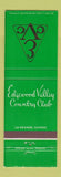 Matchbook Cover - Edgewood Valley Country Club La Grange IL
