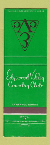 Matchbook Cover - Edgewood Valley Country Club La Grange IL