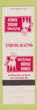 Matchbook Cover - Mustang Bridge Ranch Brothel Reno NV