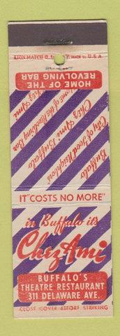 Matchbook Cover - Chez Ami Buffalo NY girlie