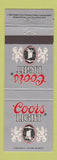 Matchbook Cover - Coors Light Beer Golden Colorado