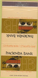 Matchbook Cover - Hacienda Bank La Habra CA 30 Strike