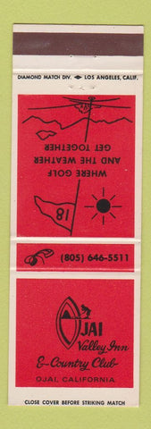 Matchbook Cover - Ojai Valley Inn Country Club Golf Ojai CA