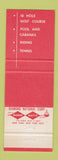 Matchbook Cover - Ojai Valley Inn Country Club Golf Ojai CA