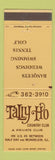 Matchbook Cover - Tally Ho Country Club Half Day Mundelein IL WEAR