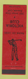 Matchbook Cover - Victoria Club Golf Riverside CA
