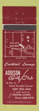 Matchbook Cover - Addison Golf Club IL