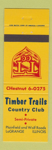Matchbook Cover - Timber Trails Country Club La Grange IL