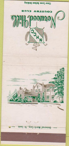 Matchbook Cover - Norwood Hills Country club St Louis MO 30 Strike
