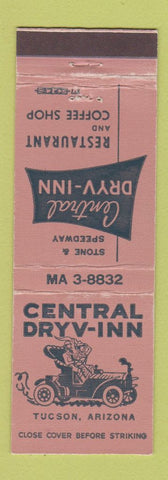 Matchbook Cover - Central Drive Inn Tucson AZ