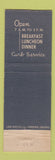 Matchbook Cover - Central Drive Inn Tucson AZ