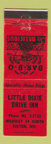 Matchbook Cover - Little Dixie Drive Inn BBQ Fulton MO