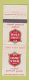 Matchbook Cover - Lone Star Beer WEAR