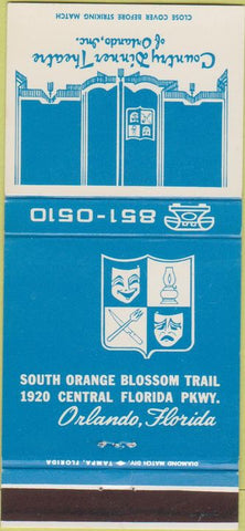 Matchbook Cover - Country Dinner Theatre Orlando FL 30 Strike