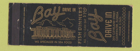 Matchbook Cover - Bay Drive In Clearwater FL WEAR