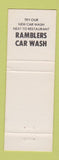 Matchbook Cover - Ramblers Restaurant Drive In Painted Post NY Erwin Motel