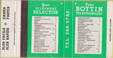 Matchbook Cover - Telephone Selector book 30 Strike
