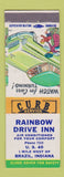 Matchbook Cover - Rainbow Drive Inn Brazil IN