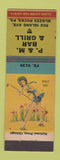 Matchbook Cover - P&M Bar Grill McKees Rocks PA pinup