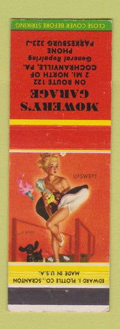 Matchbook Cover - Mowery's Garage Cochranville PA pinup